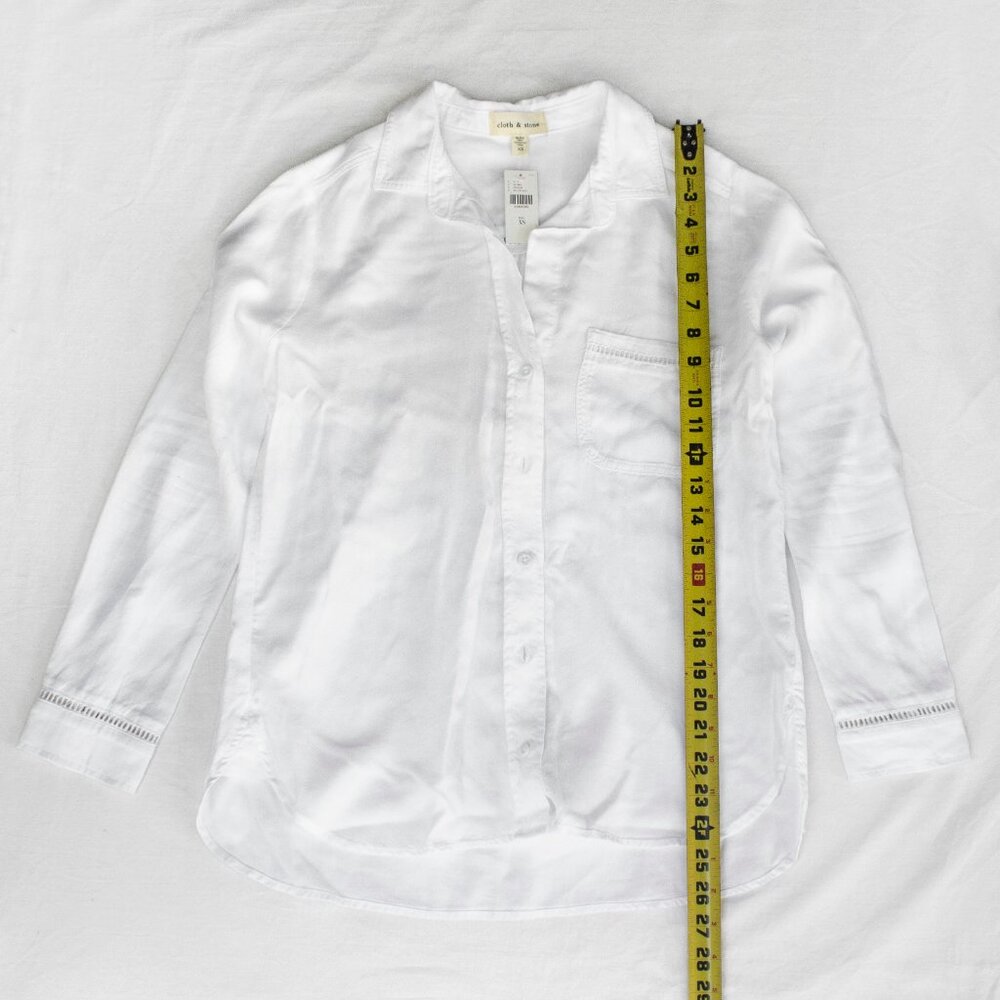 Anthropologie cloth & stone Button Down Collar Shirt - Lace Detail - Picture 4 of 7